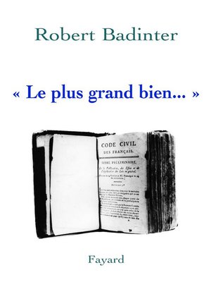 cover image of « Le plus grand bien... »